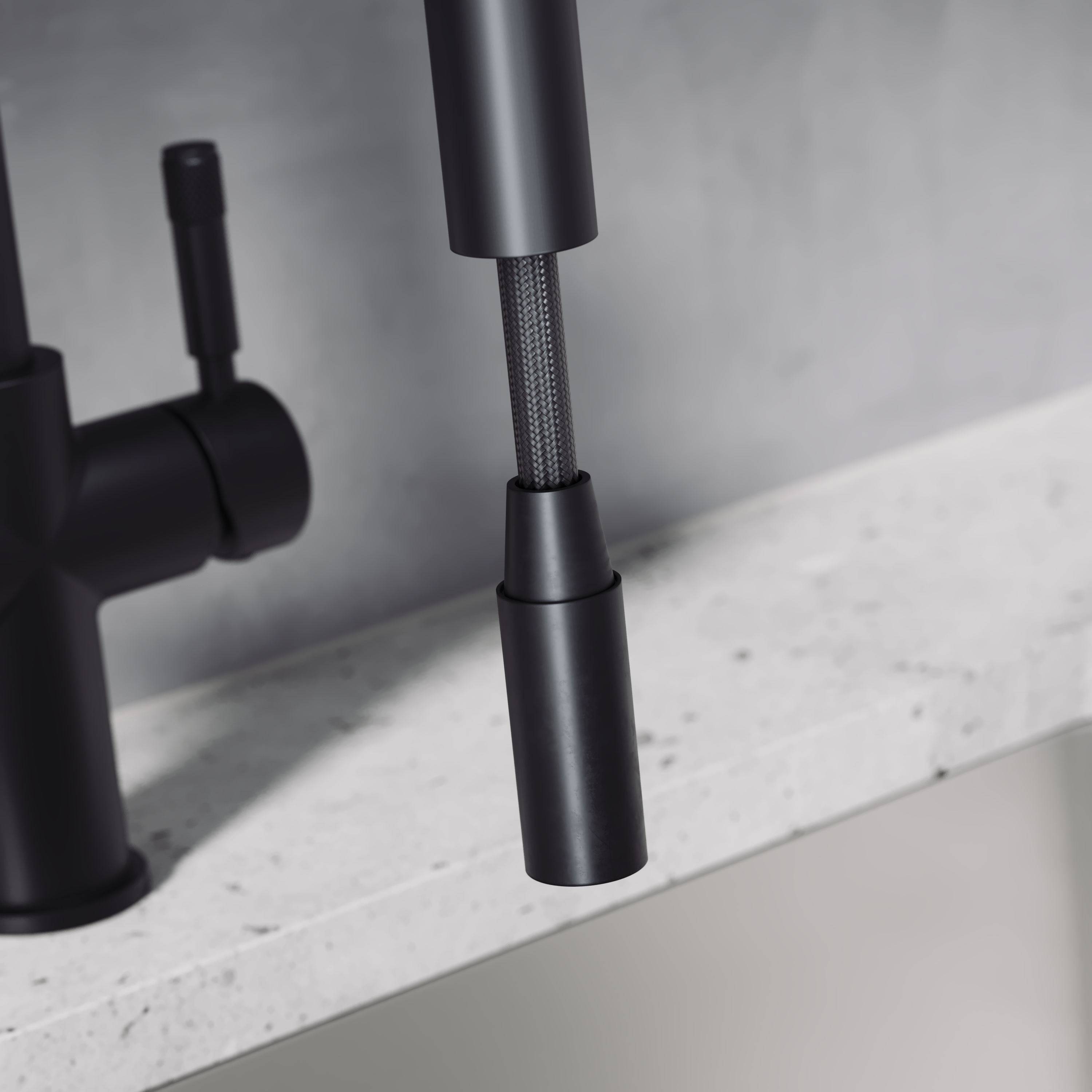 Vellamo Luna 4-in-1 Pull Out Instant Boiling Water Tap with Boiler & Filter