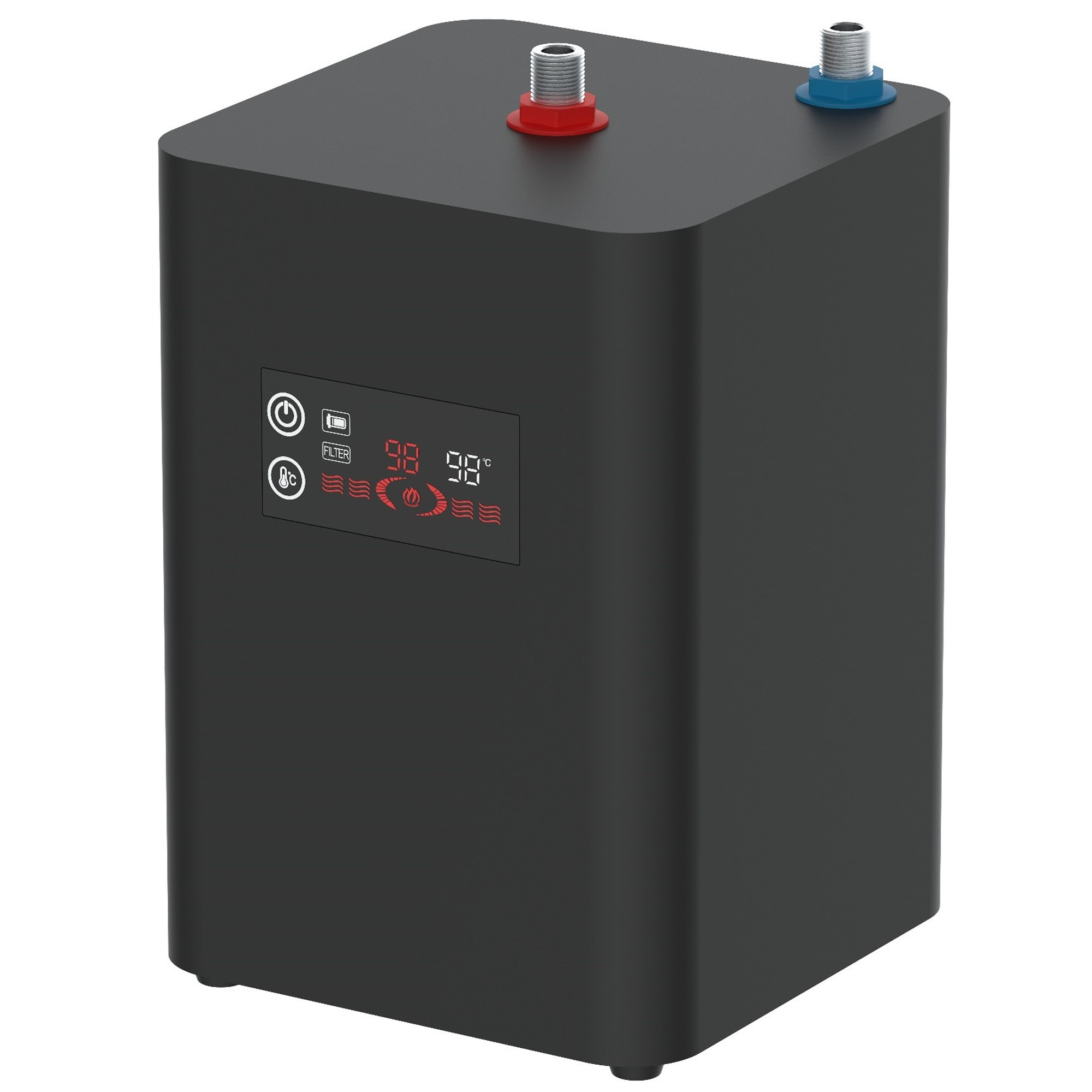 Vellamo Luna 4-in-1 Pull Out Instant Boiling Water Tap with Boiler & Filter