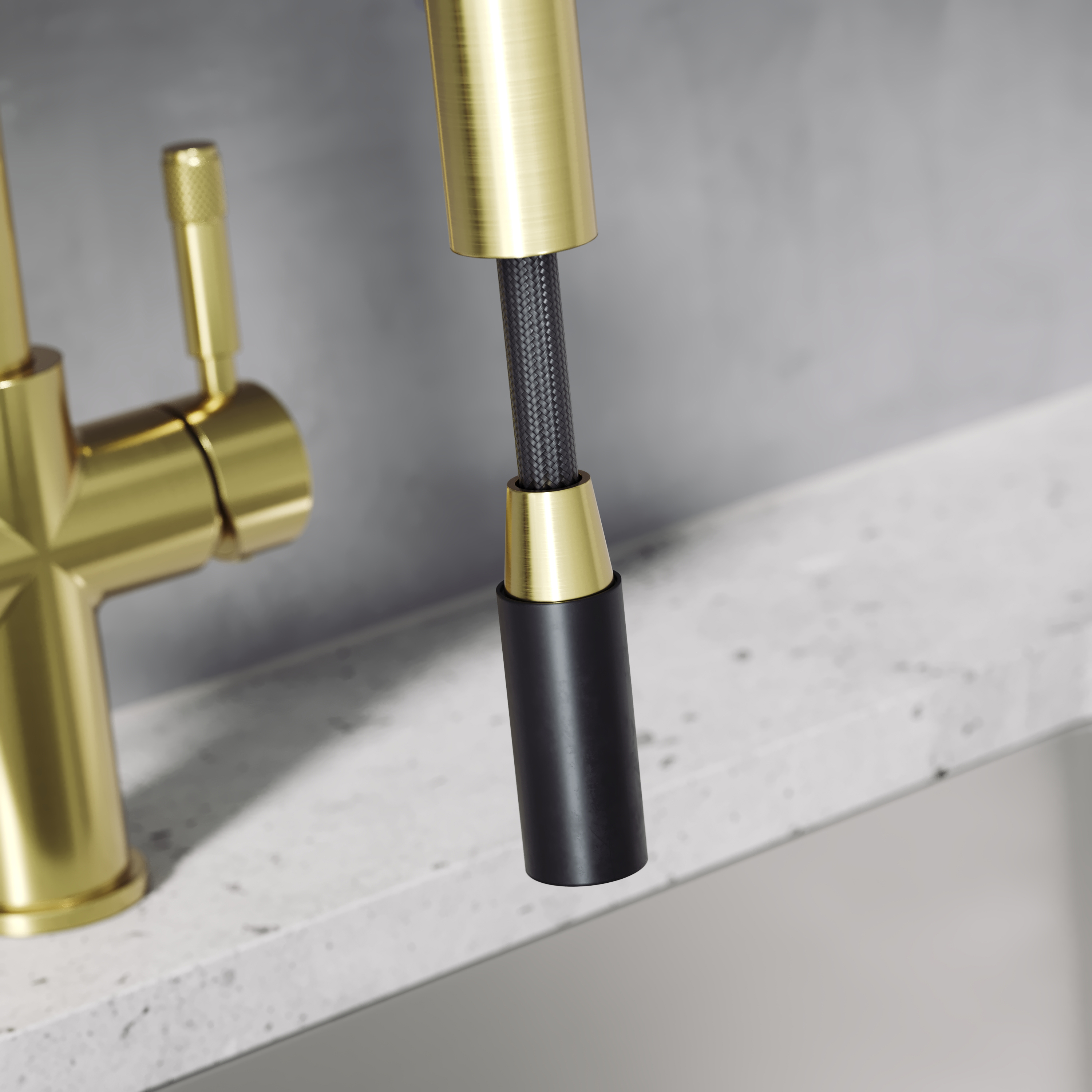 Vellamo Luna 4-in-1 Pull Out Instant Boiling Water Tap with Boiler & Filter