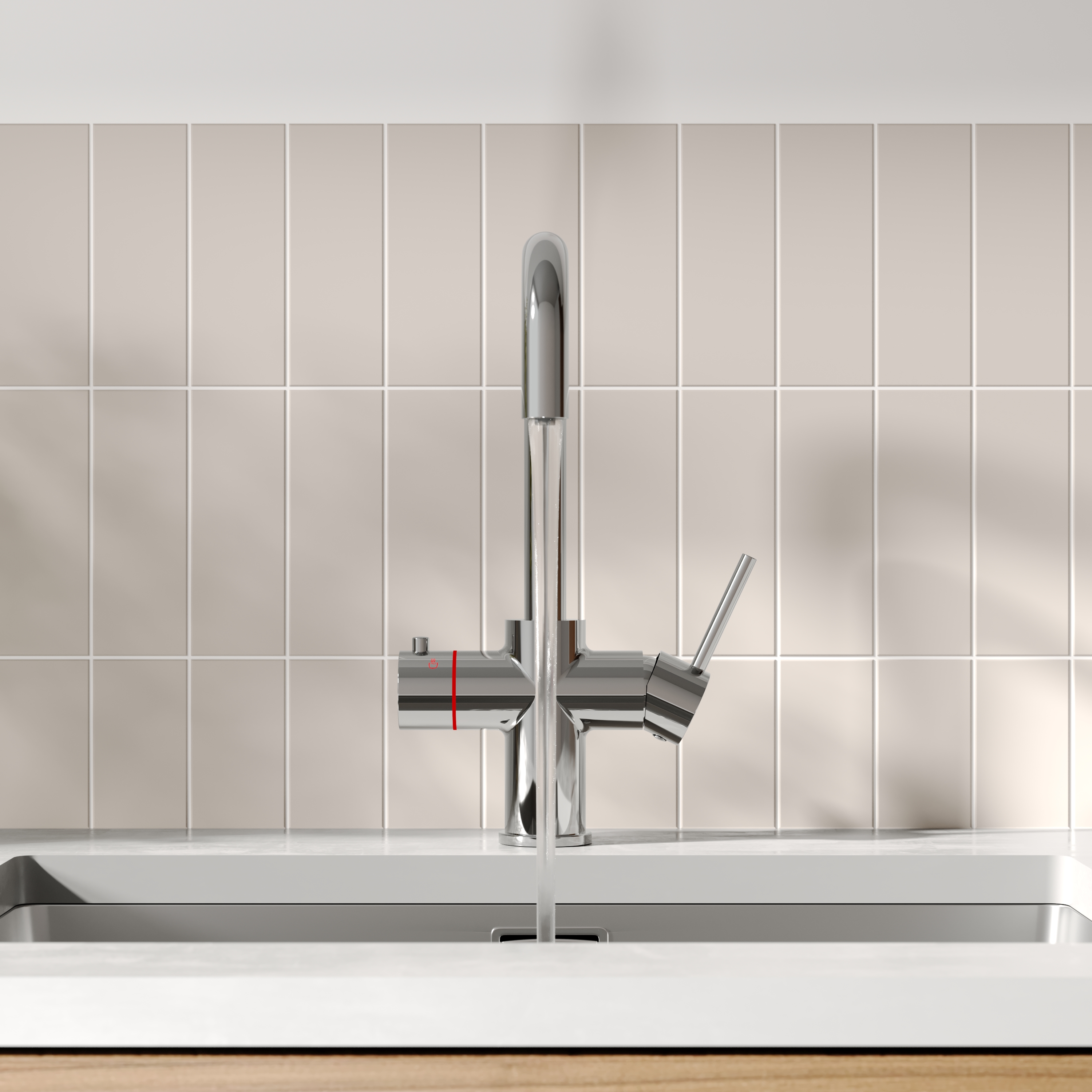 Vellamo Altair 3-in-1 Instant Boiling Water Tap with Boiler & Filter