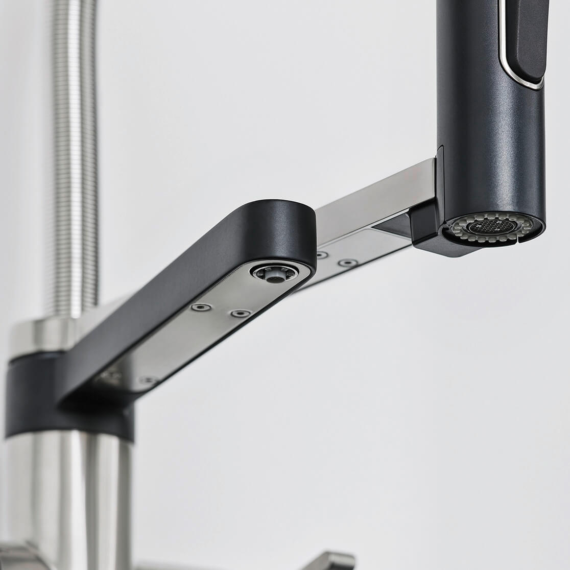 Blanco Evol-S 3-in-1 PVD Steel Smart Measure Filtered Cold Water Mono Kitchen Mixer Tap with Dual Spray