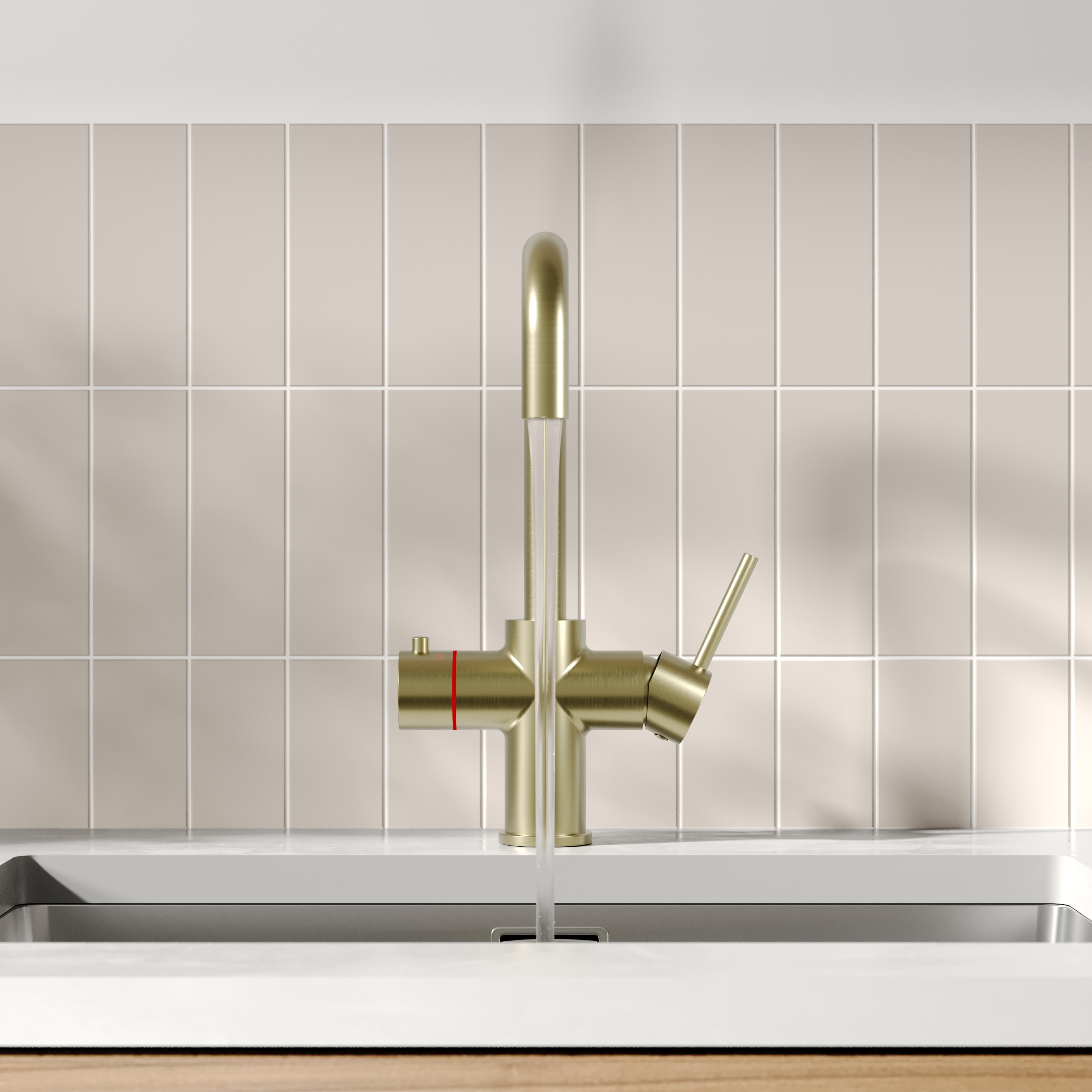 Vellamo Altair 3-in-1 Instant Boiling Water Tap with Boiler & Filter